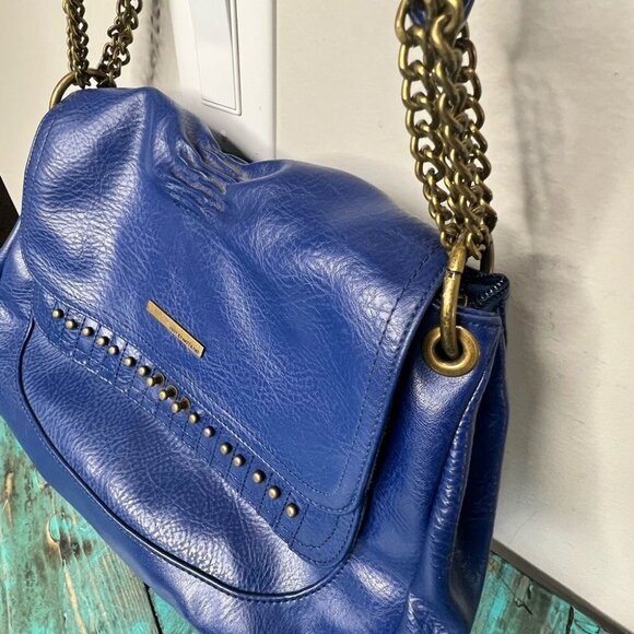 Matt & Nat Blue Hobo Purse Shoulder Bag Studded - Picture 7 of 7